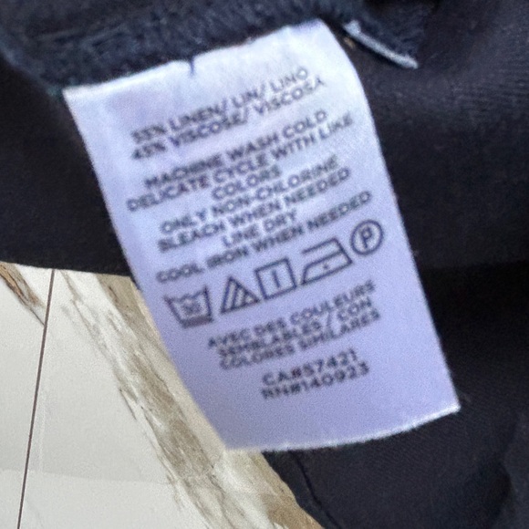 Ann Taylor Loft Blue Linen Blend Shift Dress - Picture 3 of 4